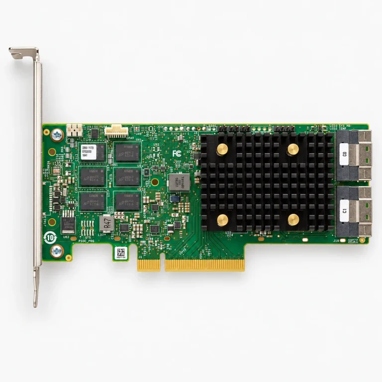 Broadcom MegaRAID 9500 series storage controller board with PCIe edge and internal connectors