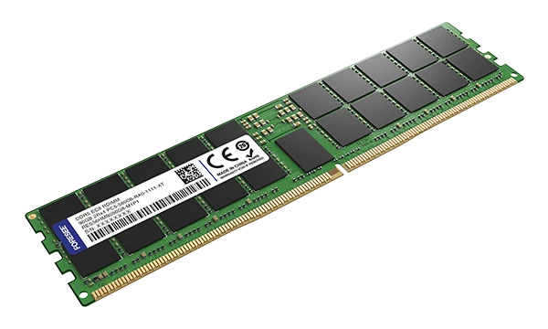 FORESEE DDR5 ECC RDIMM module shown from an oblique front angle